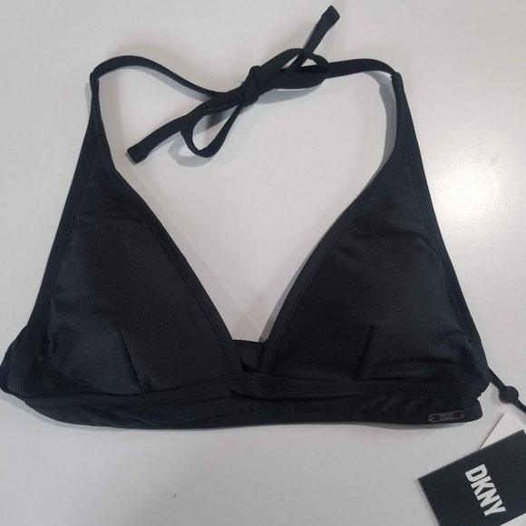 DKNY Triangle Halter Bikini Top Size Small - Picture 5 of 9